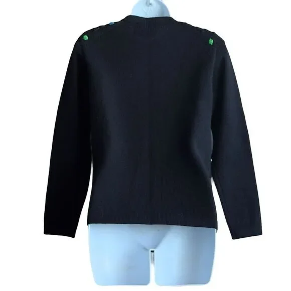 Vintage Phil Rose Women's Pom Pom Pullover Sweater Multicolor Size S - Picture 4 of 6